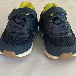 Othr Navy and Lime Kids Athletic Sneakers